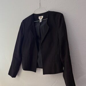 Talbots Irish Linen Blazer – Black Tailored Jacket – Size 8